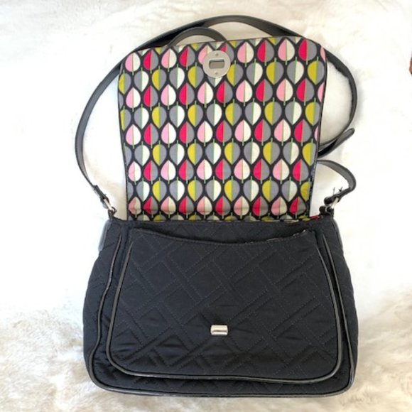 Black Vera Bradley Microfiber Bag - Picture 2 of 14
